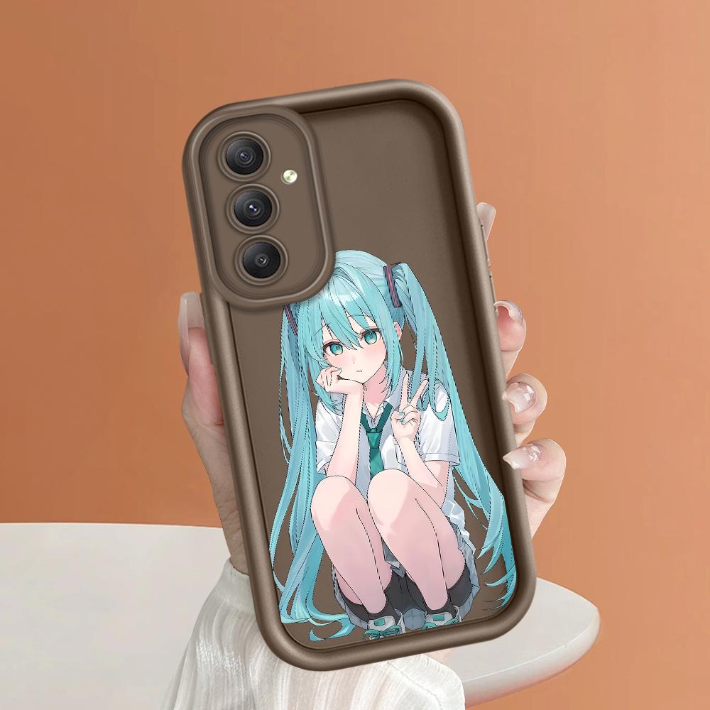 Soft Silicone Square Ladder Printing Pattern Phone Casing Full Cover Camera Shockproof Protection Rubber Case for Samsung