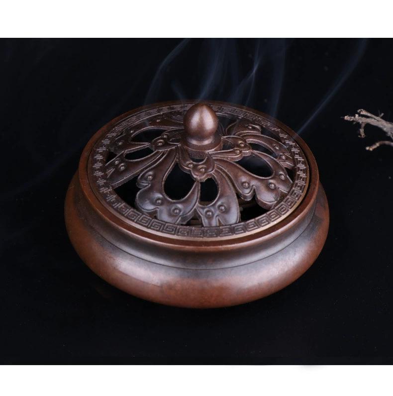 Copper Incense and Coil Burner for Tea Ceremony & Buddha Offerings