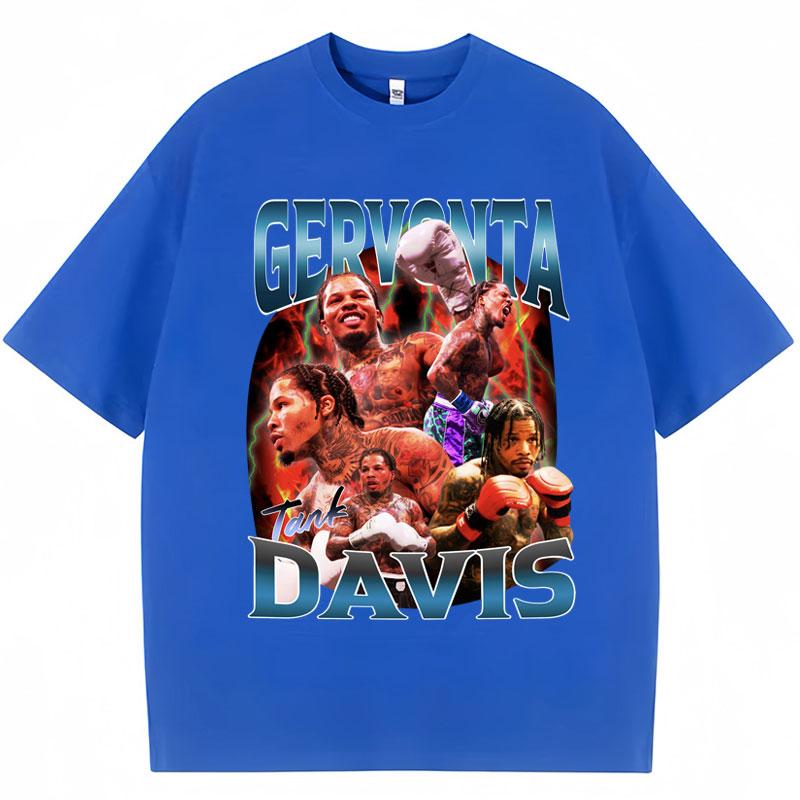 

Tank Gervonta Davis Print Vintage Style T Shirt Harajuku Hip Hop Loose Vintage T Shirts Boxing Tee Shirt 3XL