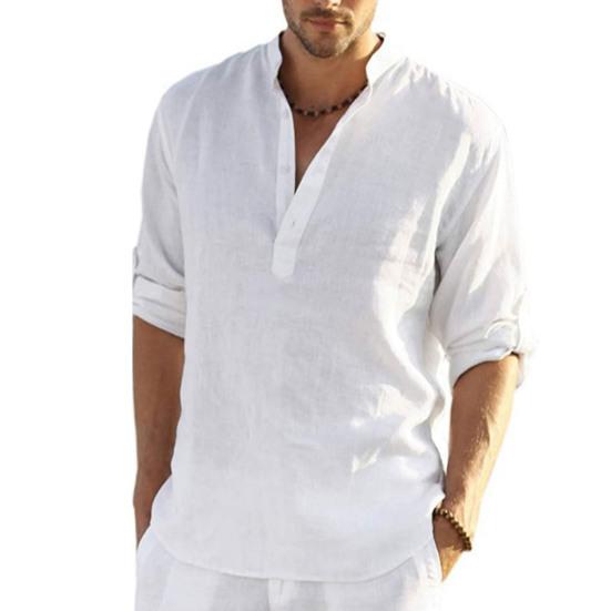 

Мужская рубашка, классическая 3D резка, антипиллинг, повседневная рубашка, мужской повседневный свободный пуловер, топ, пуловер, верхняя мужская одежда XL