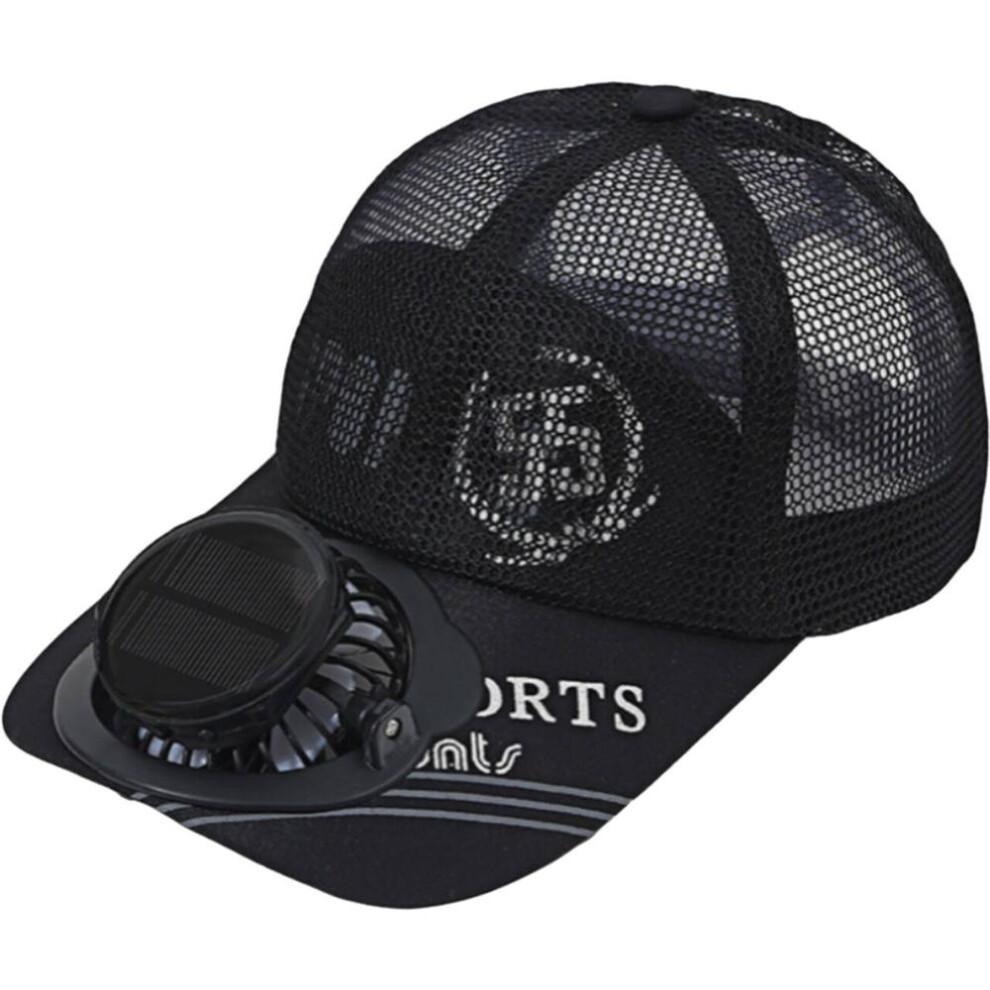 Summer Solar Charging Fan Cap Outdoor Sports Mesh Baseball Cap (8-16 Hours)