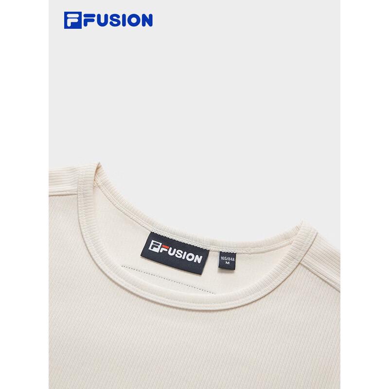 FILA FUSION Women's Solid Knit Slim-Fit T-Shirt