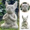Resin Craft Buddha Meditation Frog Dog Cat Statue Animal Art Yoga Figurine Garden Outdoor Sculpture Ornaments Birthday Gifts