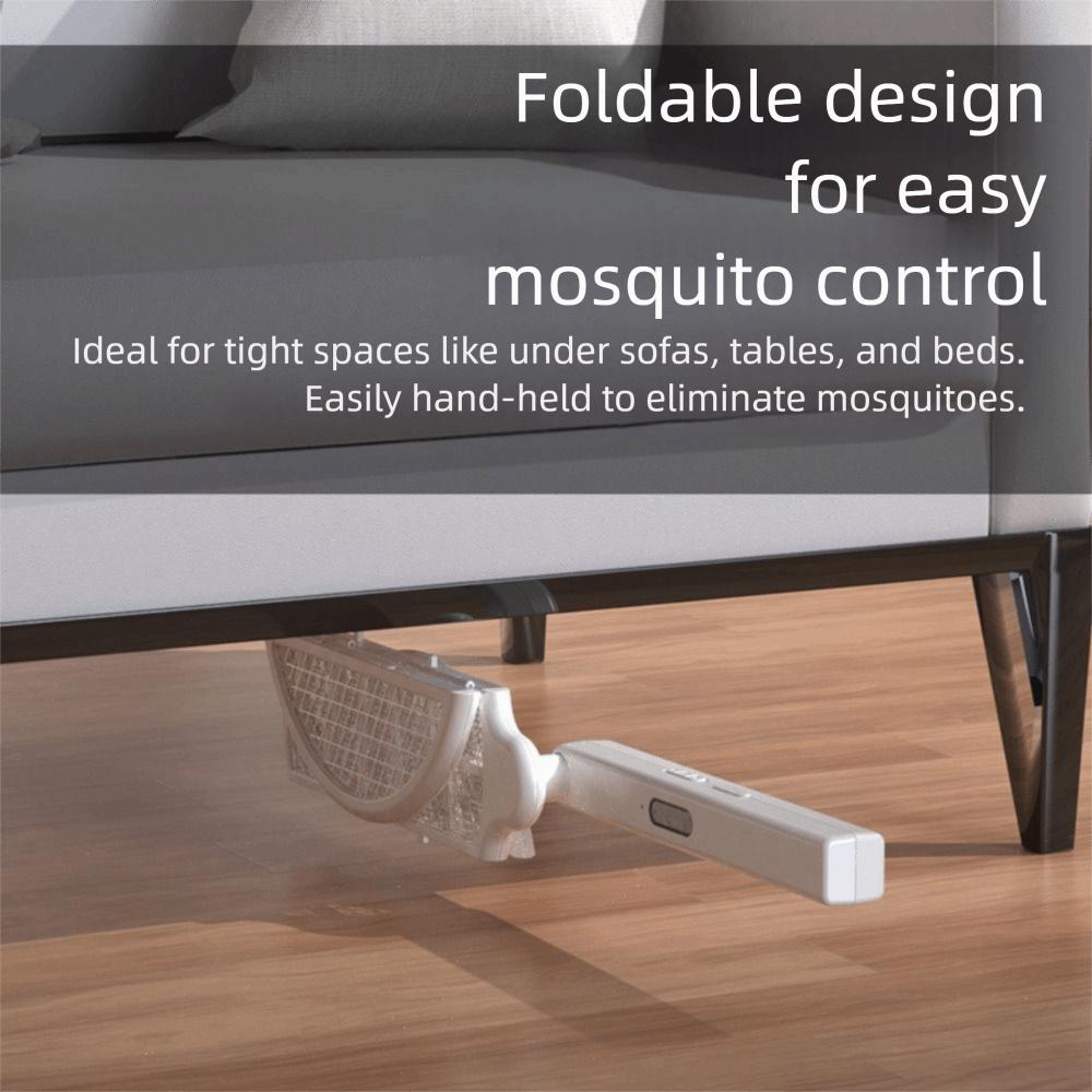 Foldable Design Electric Mosquito Swatter Electric Swatter 2 IN 1 Mosquito Lamp  Travel Use