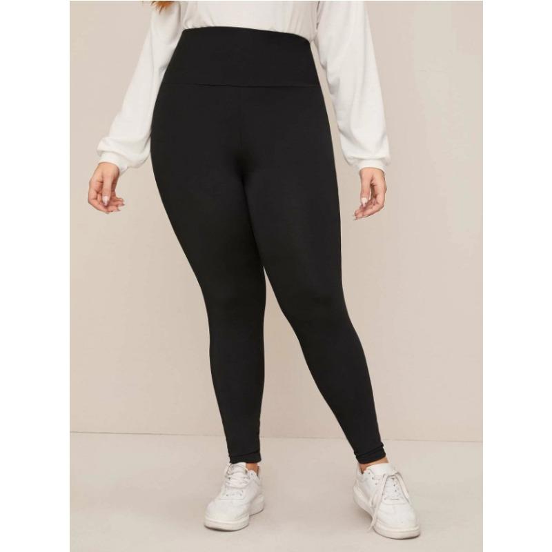 

Весенние и осенние женские брюки, брюки с тонкой талией больших размеров 4XL чёрный