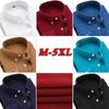 Men's Spring/Autumn Corduroy Long-Sleeved Shirt - Fashionable for Middle-aged and Young Men