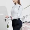 Fila Golf Series Color Block Casual Pullover Long Sleeve Knit Sweater Women Sweater Jade-White A11W415402F-WT