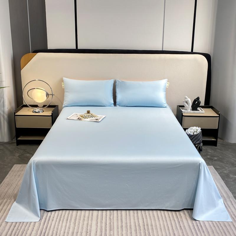 Cotton Bed Flat Sheet for Double Bed Plain Solid Color Top Sheets Single/Queen/King Flat Bedsheets Home Bed Linen Sheets