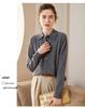 Women's Fashion Cashmere POLO Collar Long Sleeve Cardigan Sweater