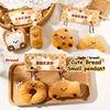 Cartoon Plush Bread Series Pendant Keychain Cute  Doll Keychain Creative Kawaii Backpack Decoration Accessories Gifts