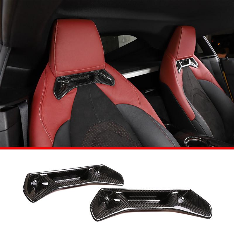 Real Carbon Fiber For Toyota Supra MK5 A90 2019-2025 Center Console Steering Wheel Interior Gear Decoration Mirror Trim Sticker