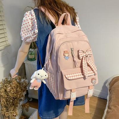 Zaino Grande Capacità Borsa a Spalla per Studente delle Scuole Medie Carino
