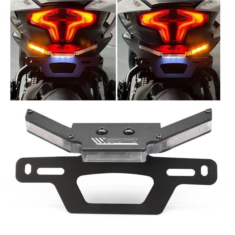 Motorcycle License Plate Holder With LED Light Tail Tidy Fender Eliminator Bracket For CFMOTO 450SR 450SRS 250SRS 450NK