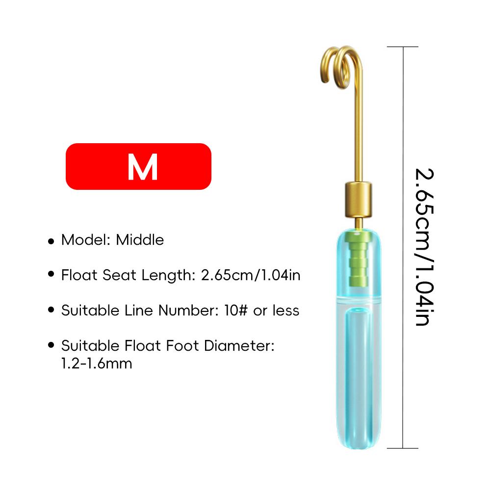 10PCS Detachable Sliding Float Seat Copper Head Quick-Rotating Float Seat Anti-Winding Fishing Group Accessories