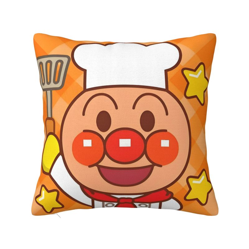 Custom Anpanmans Anime Cushion Covers Manga Cartoon Velvet Nordic Pillow Case