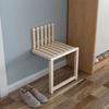 Wall Mounted Hidden Folding Chair Solid Wood Porch  Door Shoe Cabinet  Changing  Footstool  Bathroom Stool