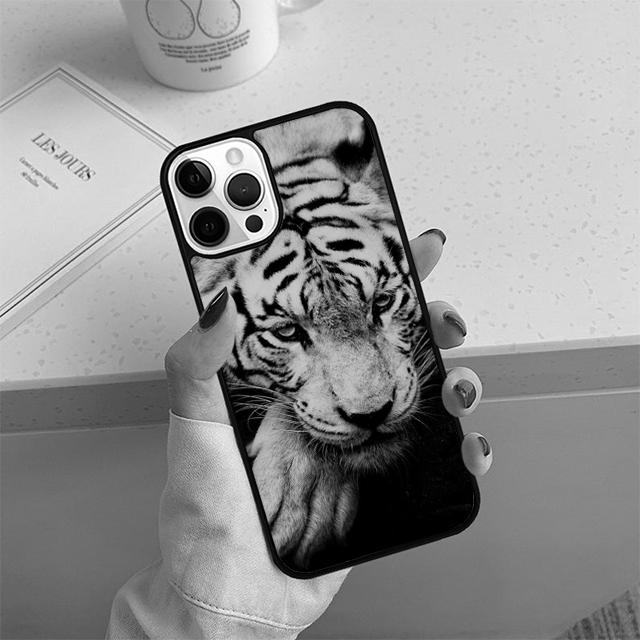 Tiger Phone Case For iPhone 17 Air 13 12 14 15 16 Cover For Apple iPhone 17 Air 14 15 16 Pro Max 6S Plus Coque