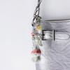 Couple Dog Phone Charm Keychain Fashionable Korean Style Flocking Dog Phone Charm Keychain Pendant for Couples
