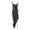 Sexy Tether Dress Oblique Mesh Floral Sling
