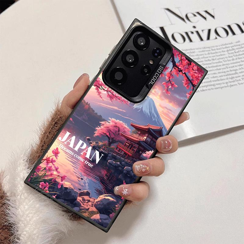 Osaka Tokyo Japan Scenery Soft Phone Case for Samsung Galaxy S24 S25 FE S26 Edge S23 Ultra S22 Plus S21 + Shockproof Cover Back