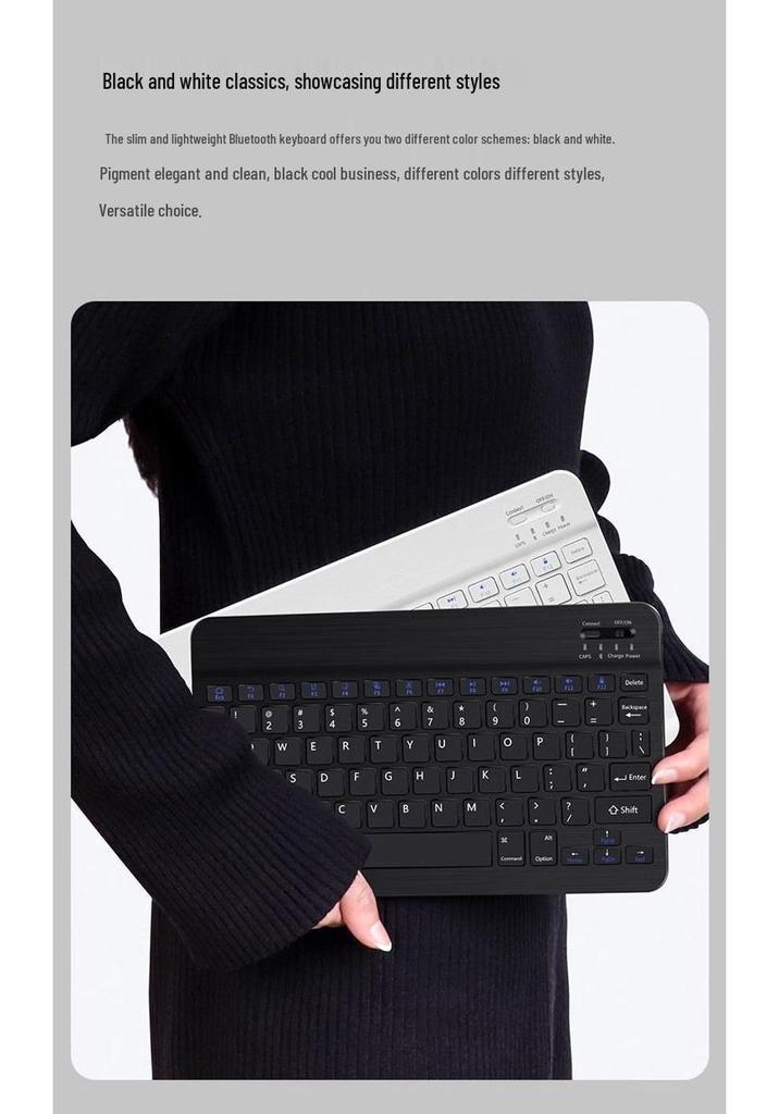 Magnetic Bluetooth Keyboard & Protective Case for Huawei/Honor Tablets with Rechargeable Silent Mouse, OS Compatible