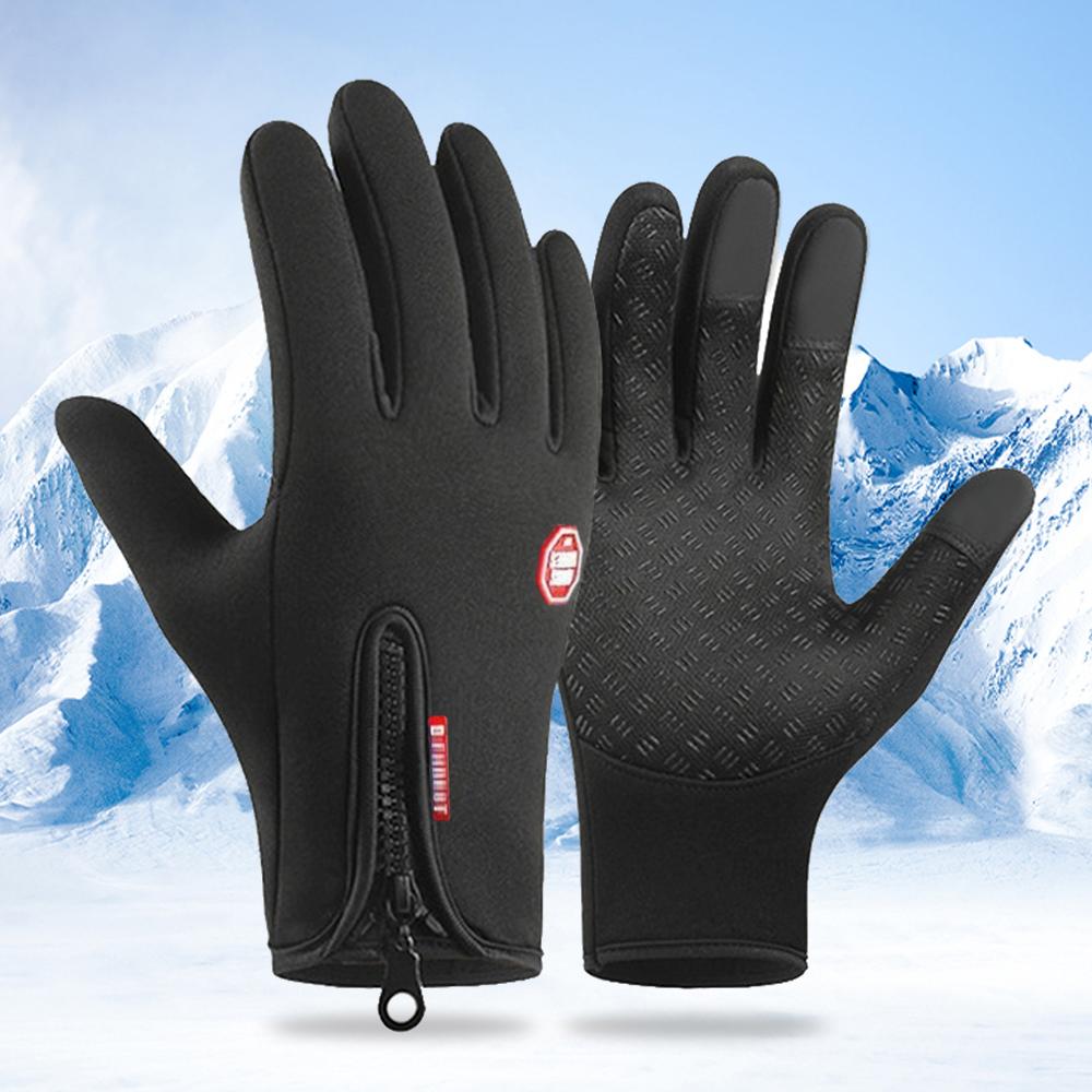 Windproof Winter Plush Gloves Touchscreen Warm Gloves High Quality Riding Gloves  Unisex