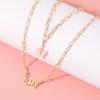 Gorgeous Alloy Double Layer Necklace With Pink Butterfly Charm Perfect For Stylish Women