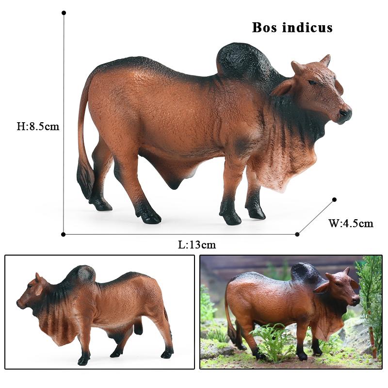 Oenux Zwierzęta Gospodarskie Walki Byków Kowboj Symulacja Drób Bydło Cielę Byk Wół Kolekcja Figurek Akcji Model Pvc Zabawka Prezent dla Dzieci