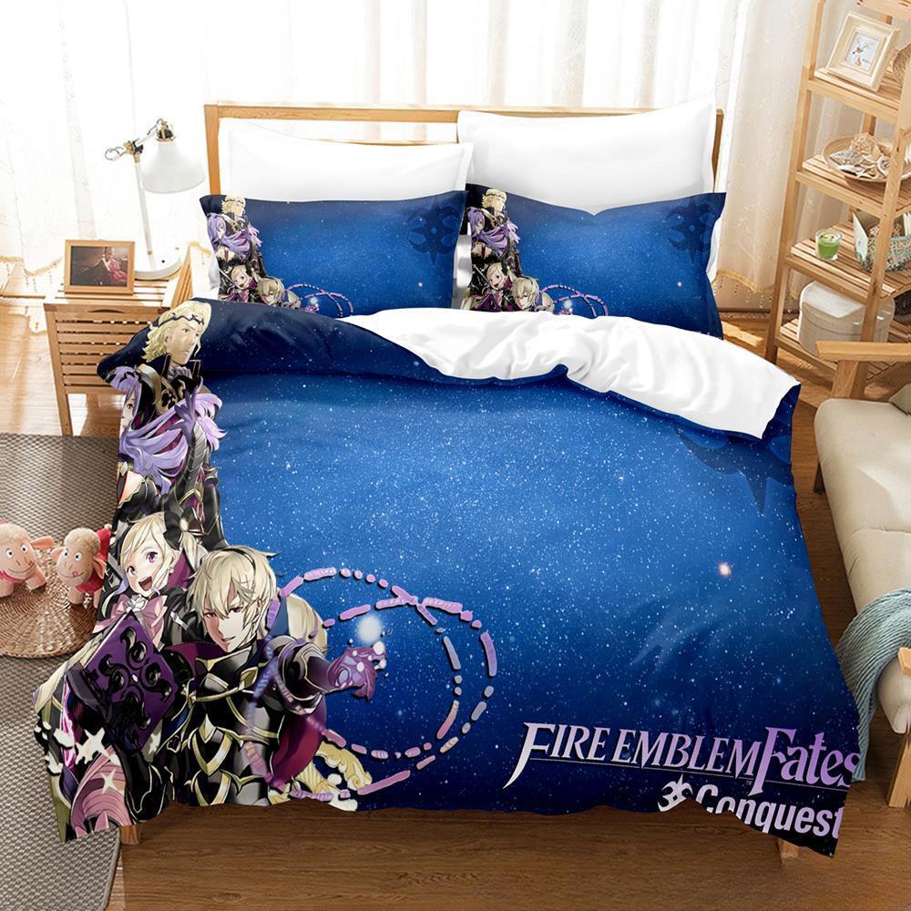 Game Fire Emblem Engage Bedding Set Duvet Cover Comforter Bed Set Quilt Cover Pillowcase King Queen Twin Size Boys Girls Adult