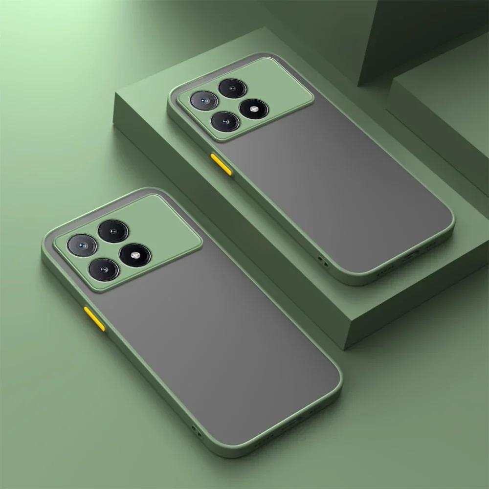 Shockproof Armor Matte Case For Pocophone Poco X7 F6 Pro M6 Plus X6 X5 F5 M3 C71 4G 5G Phone Soft Bumper Hard Cover