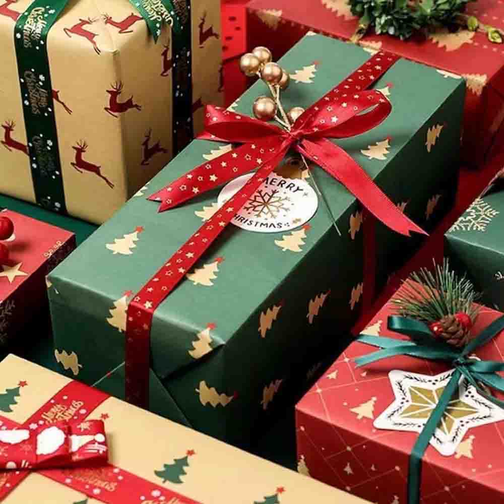 Cartoon Elk Paper Cartoon Decorative Paper Gift Wrapping Paper Fashion For Gifts Christmas Wrap