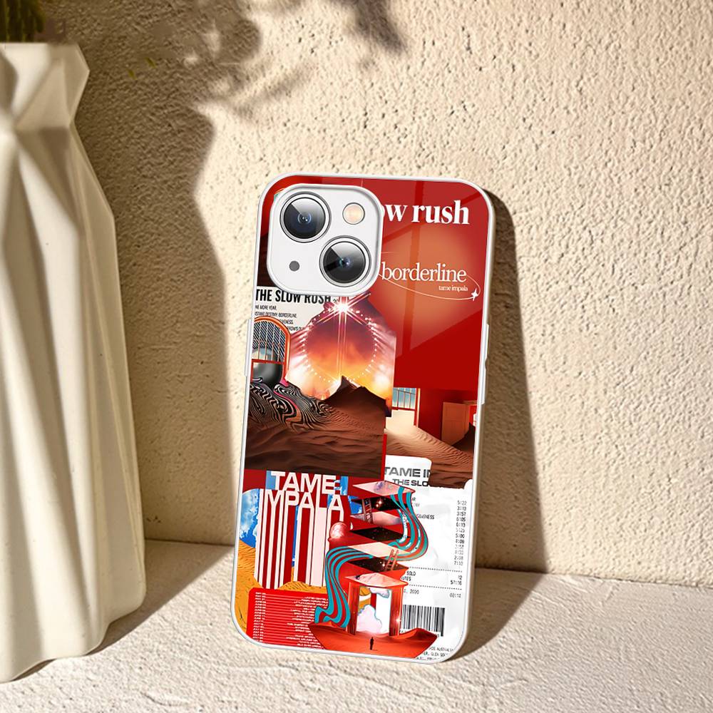 Band T-Tame Impala Gehärtetes Glas Für Iphone 14 13 12 11 Pro Mini XS MAX 14Plus X XS XR Hülle