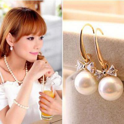 Girl Personality Triangle Earring Jewelry Earrings Imitation Pearl Earrings For Women Pendientes Moda Body Jewelry