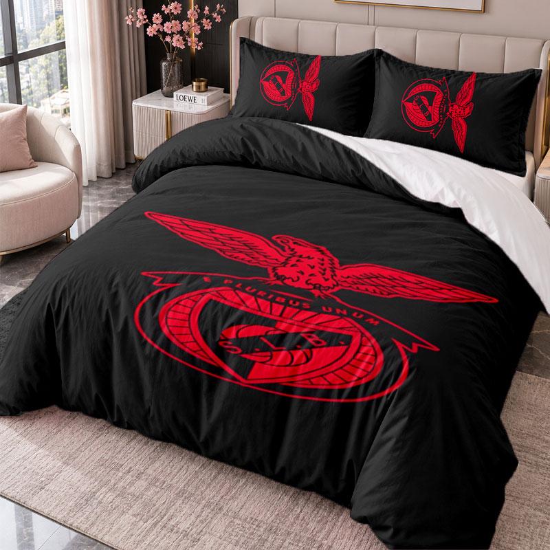Benfica 3Pcs Bedding Set Duvet Cover With Two Pillowcases For Bedroom Home Decoration