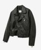 Vtwo 8241 Washed Leather Rider Jacket (Black)