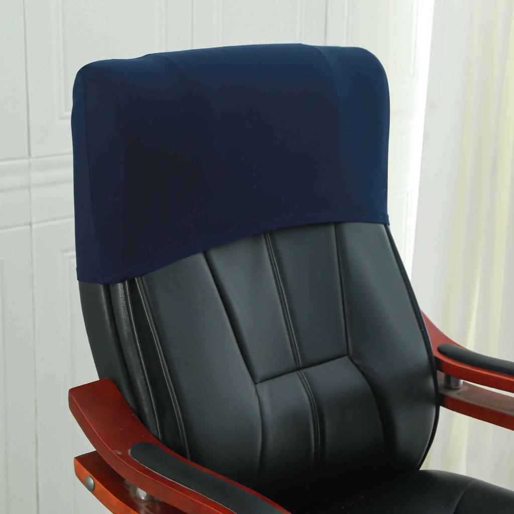 Elastic Boss Chair Headpillow Case Office Chair Cover Swivel Chair Headpillow Case Computer Chair Headpillow Seat Dustproof Head Cover