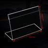 Transparent Acrylic Picture Frame Display Stand Desk Display Card Stand Price Tag Clip Sign Card Holder Stands