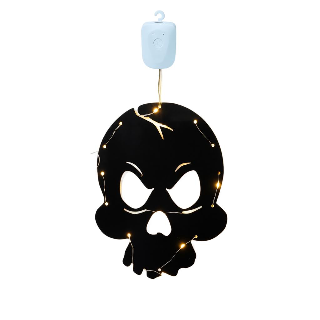 Halloween Hanging Decorative Light with Rechargeable Button Battery for Indoor Outdoor Party Decor