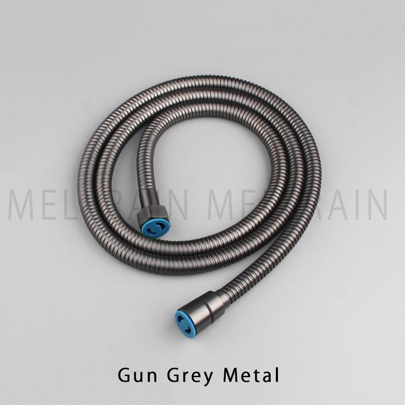 High Quality Black Shower Hose Bathroom Fitting Stainless Steel Soft Bath Tube 1.5 Meter Water Pipe Chrome,Burshed Gold,Grey,ORB
