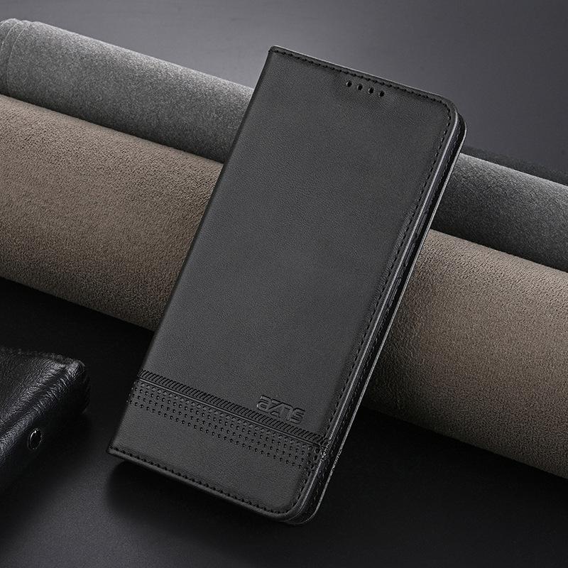 Suitable for 14 Xiaomi 15pro Phone Case with Magnetic Cow Pattern. 13xiaomi12 Full Package Shockproof 11T/10 Leather Case