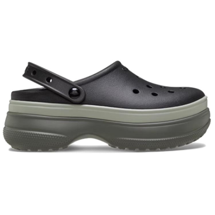 Crocs Fashion Comfortable and Fashionable Hole Shoes Unisex Black