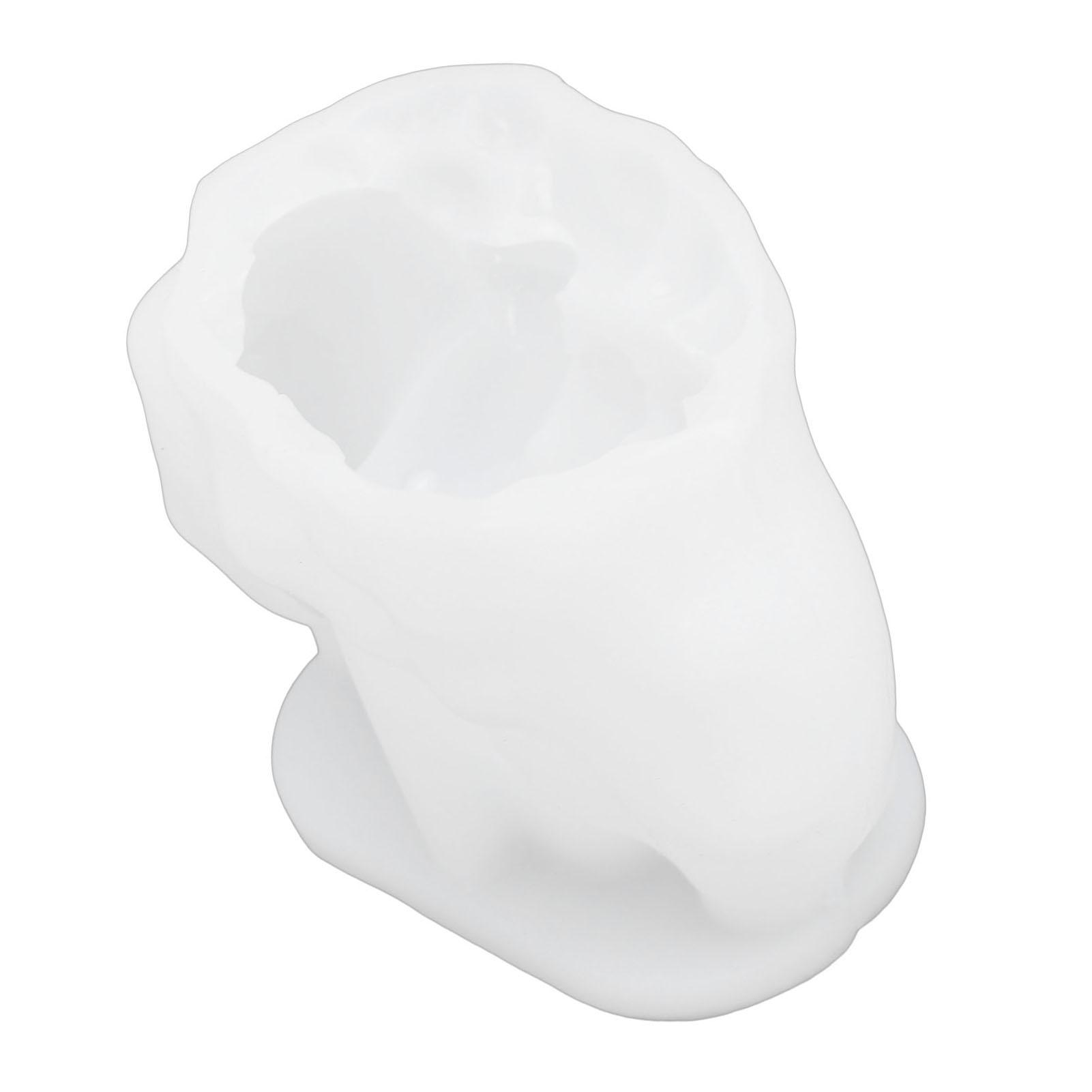 Moon Baby Candle Mold Silicone Flexible Reusable 3D Moon   Baby Mold for Soap Cake Decoration