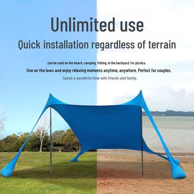 Sky Canopy Sunshade Tent: Rainproof & UV Protection for Beach, Camping, and Outdoor Activities