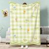 Trendy Flowers And Animals Throw Lightweight 240G Flannel Blanket Soft Skin-Friendly For Summer Cooling