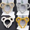 Bear Ear Shape Hair Hoop Bear Ear Plush Headband for Women Halloween Party Cosplay Adding a Funny Touch