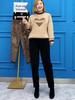 2024 Autumn/Winter Chenille Fleece-Lined Elastic Waist Straight-Leg Pants for Middle-Aged & Elderly Women