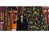 Hepburn-Style Women's Woolen Coat: Loose, Mid-Length, Thickened Black Winter Outerwear
