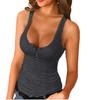 Women's Summer Tight Knitted Tank Top Camisole Vest Sexy T-shirt Undershirt