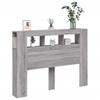 Vidaxl Testata Letto Con LED, Rovere Sonoma Grigio, 140X18,5X103,5 Cm