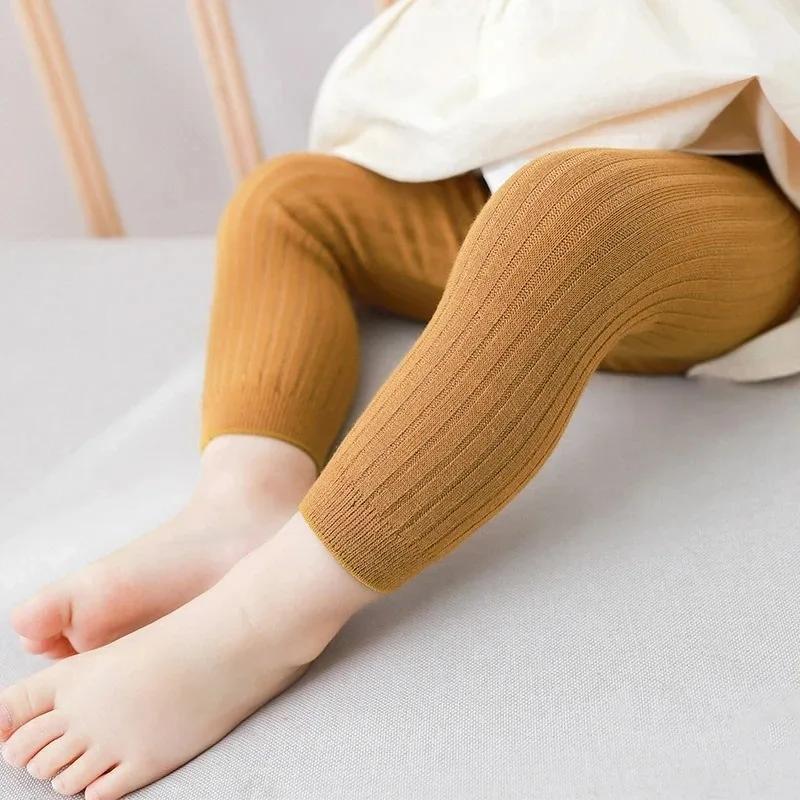 Baby Girls Pants Newborn Girl Leggings Tights Cotton Stretch Kids for 0 To 6Years Children Knitting Trousers Leggings